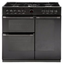 Stoves Sterling 900DFT 90cm Dual Fuel Range Cooker in Stainless Steel